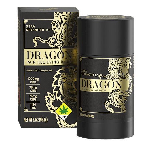 3.4oz - 2300mg - 1:1 - Xtra Strength Dragon Balm *Xtra* - Topical - Roll On - THC:CBD:CBN:CBG