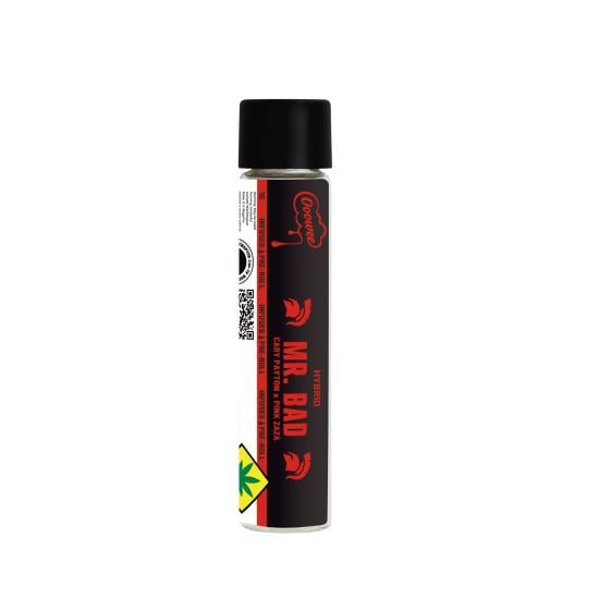 Mr. Bad Double Infused · Infused Pre-Roll · Outside · Kief + Oil · 1g